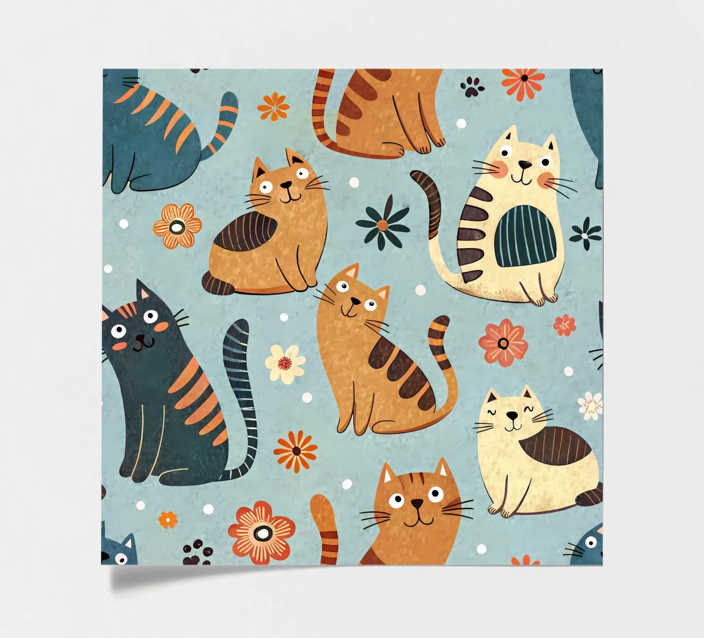 Cat Doodle Pattern stickervel van Happy Littles