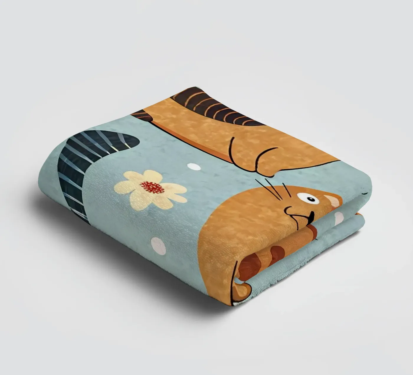 Cat Doodle Pattern badhanddoek van Happy Littles