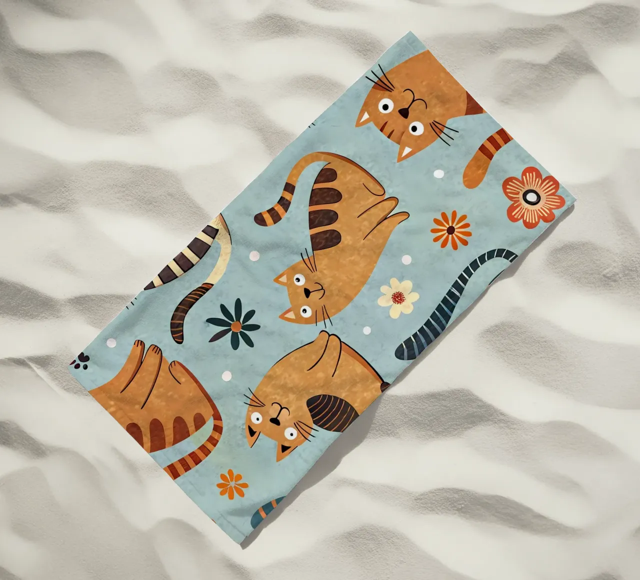 Cat Doodle Pattern telo mare da Happy Littles