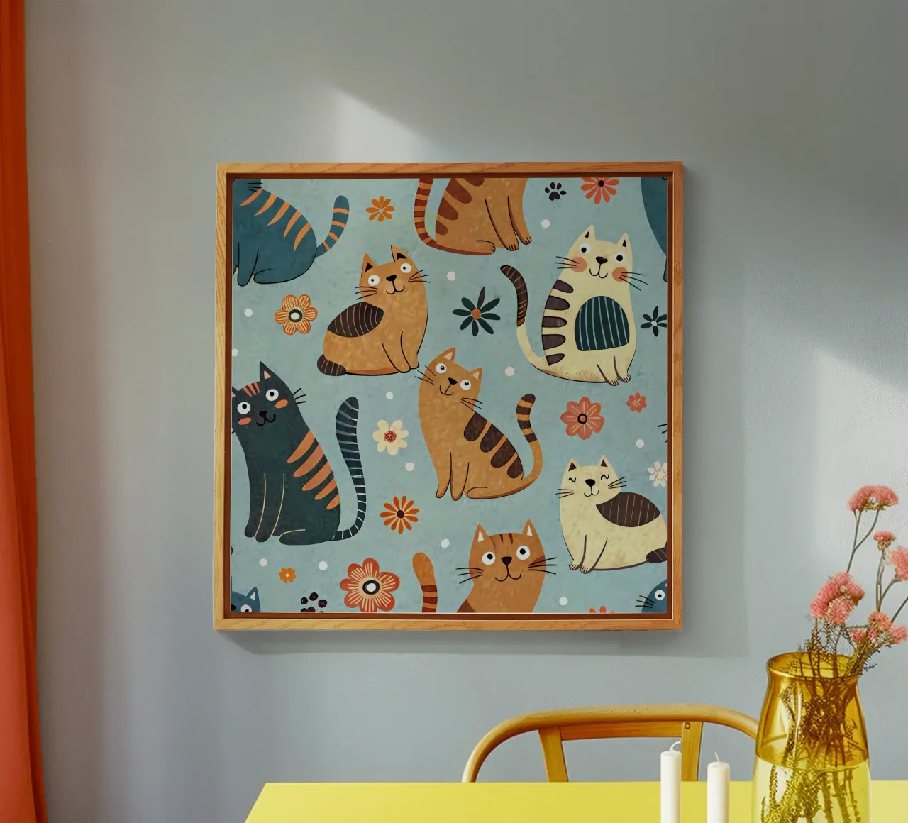 Cat Doodle Pattern plexiglass da Happy Littles