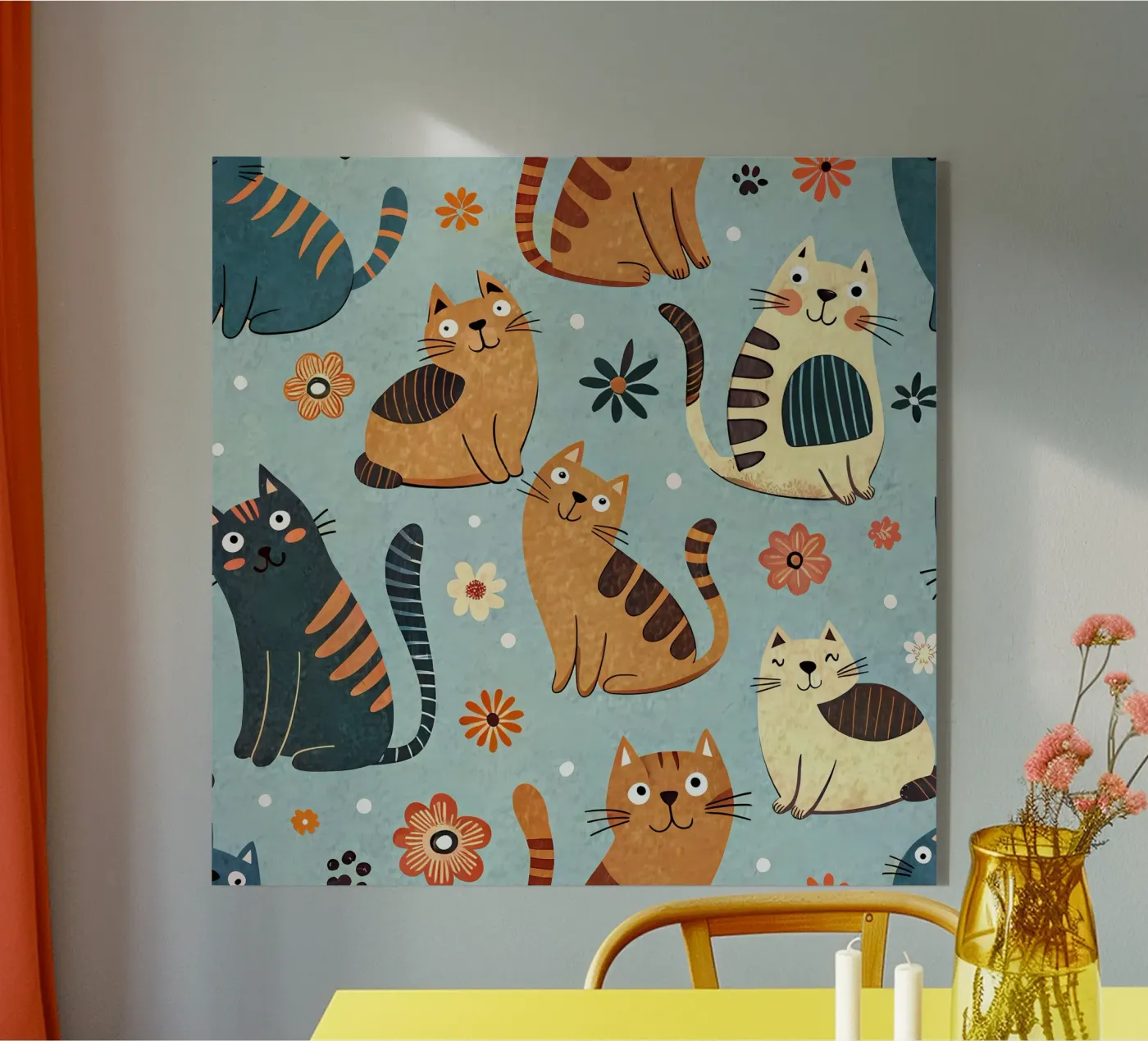 Cat Doodle Pattern plexiglass da Happy Littles