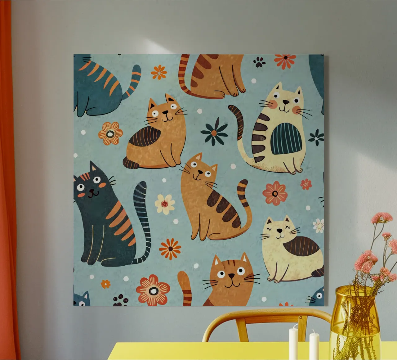 Cat Doodle Pattern plexiglass da Happy Littles