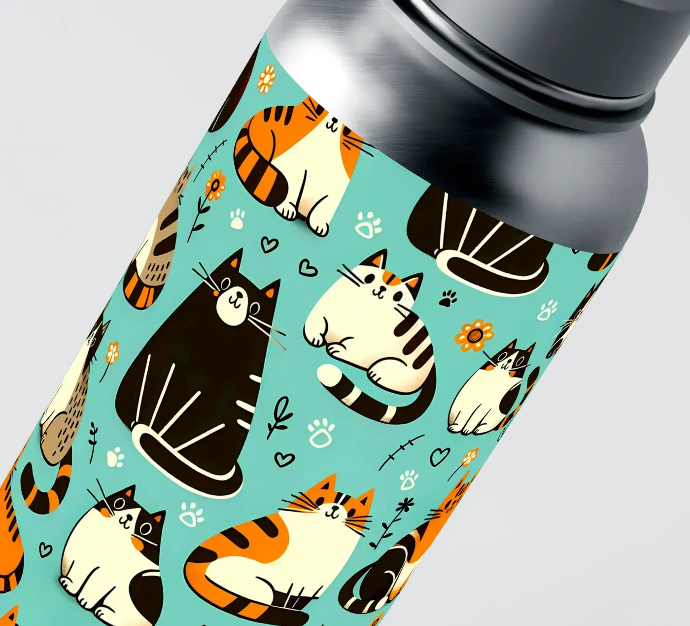 Cat Doodle Pattern sticker by Happy Littles