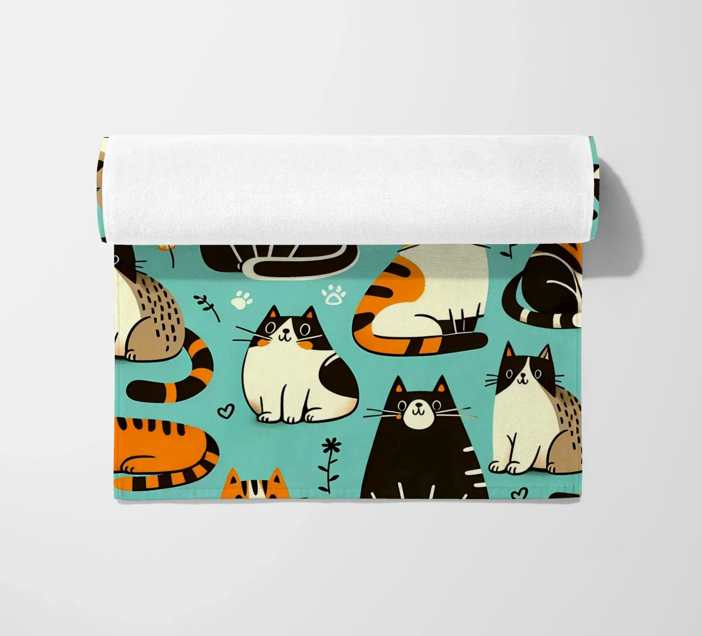 Cat Doodle Pattern telo mare da Happy Littles