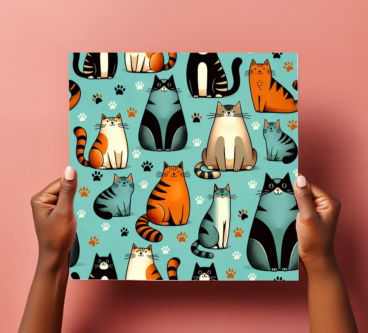 Cat Doodle Pattern sticker sheet by Happy Littles