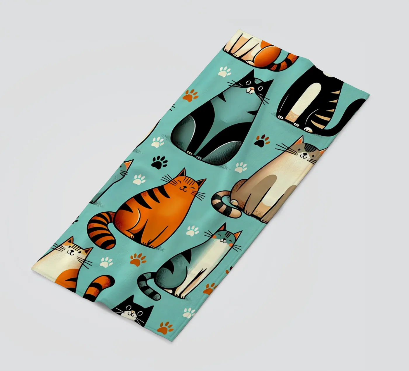 Cat Doodle Pattern telo mare da Happy Littles