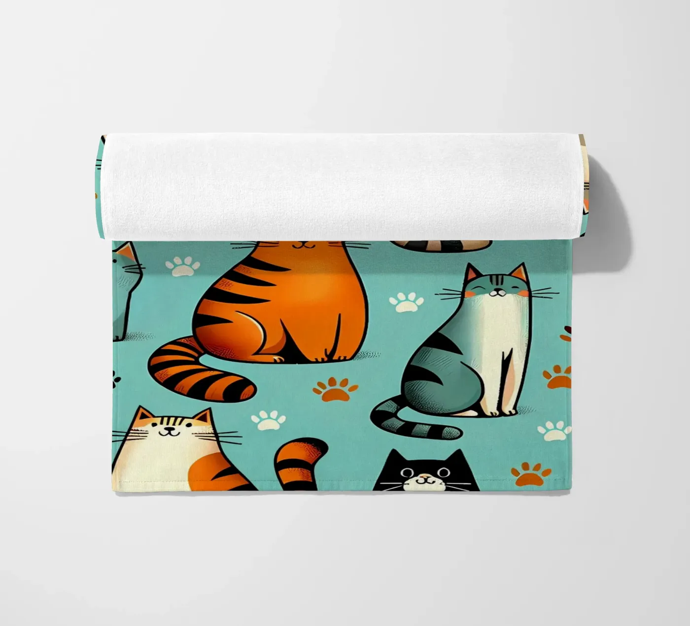 Schema di scarabocchio di gatto telo mare da Happy Littles