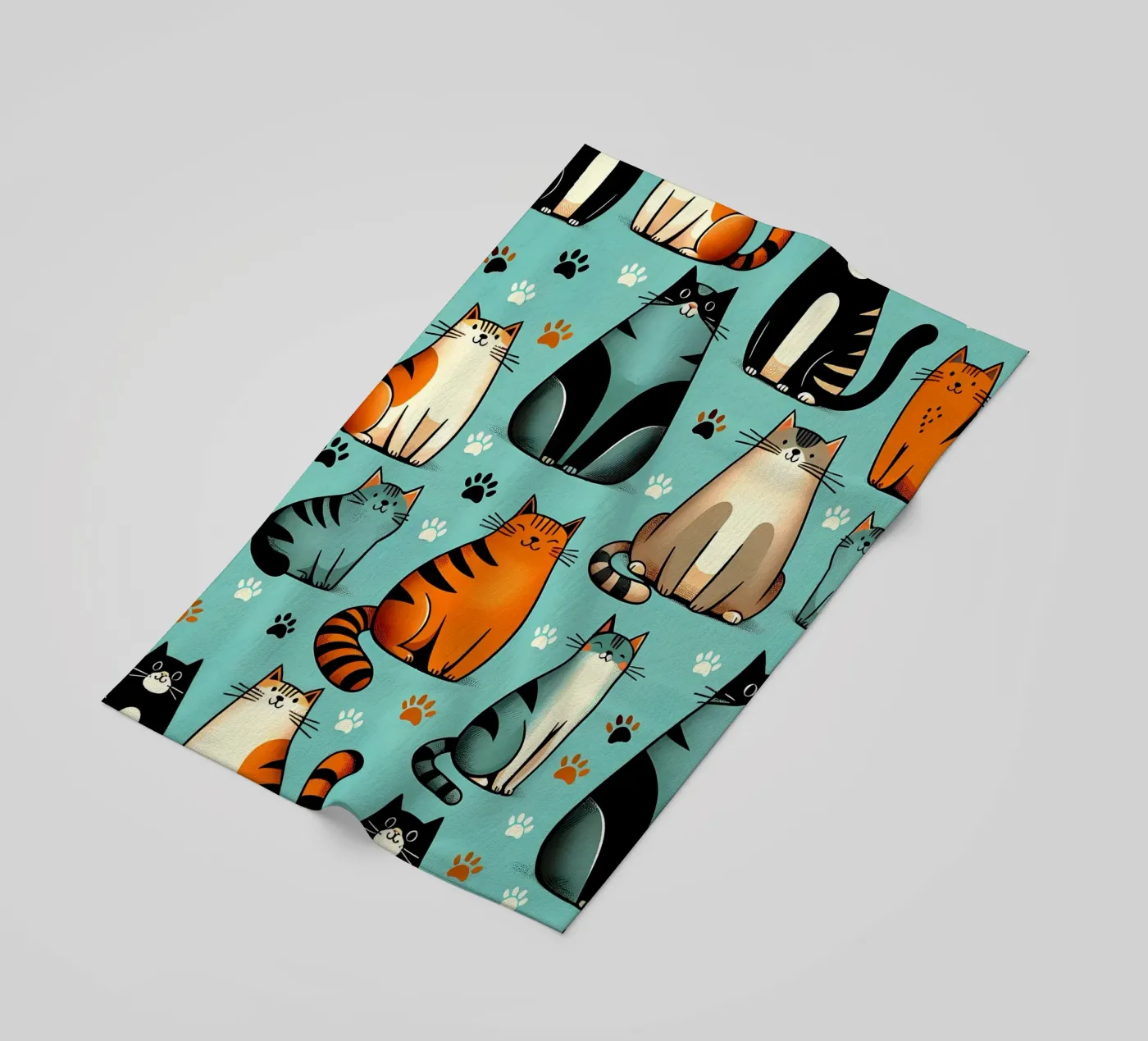 Cat Doodle Pattern telo mare da Happy Littles