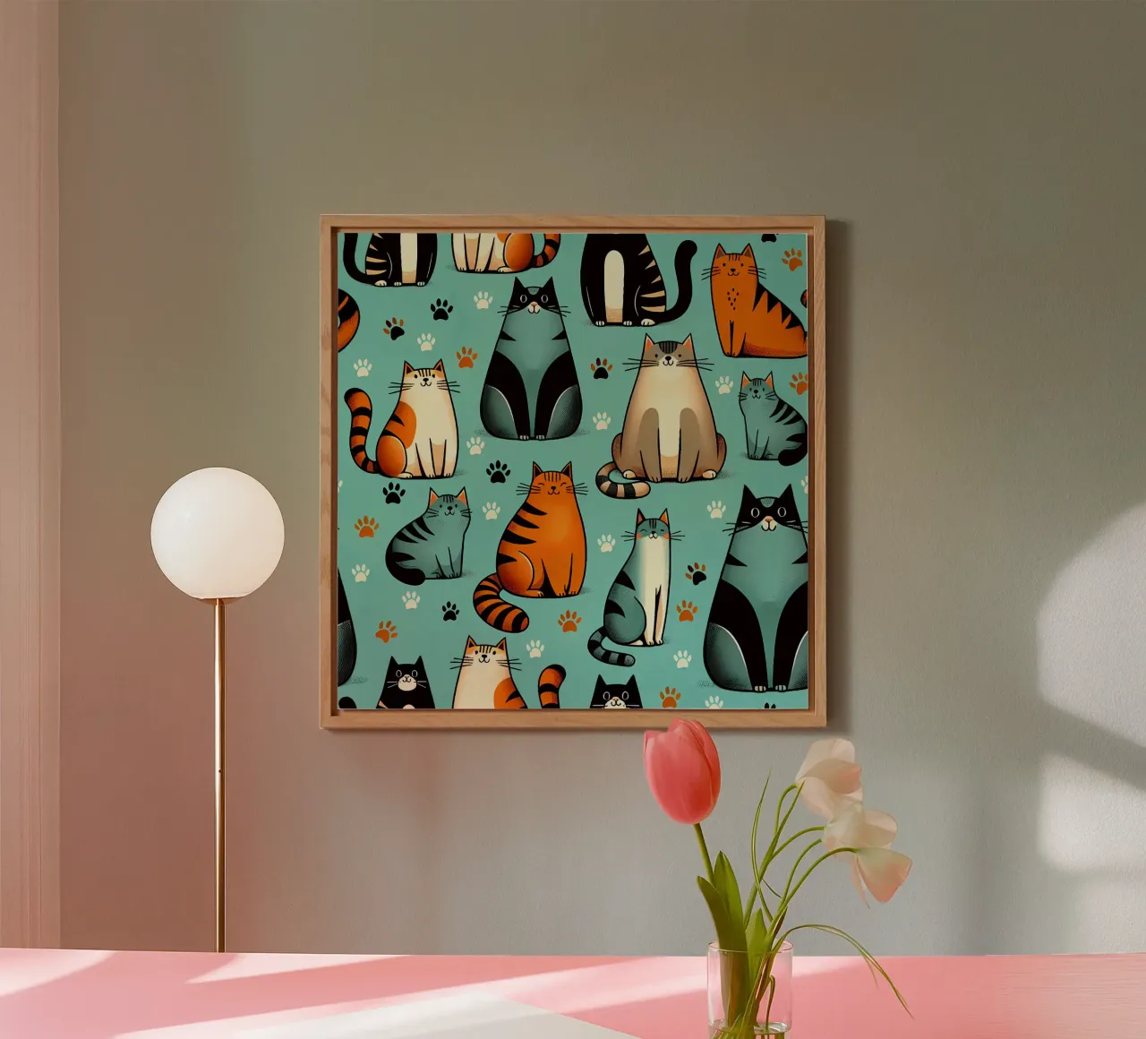 Cat Doodle Pattern forex plate by Happy Littles