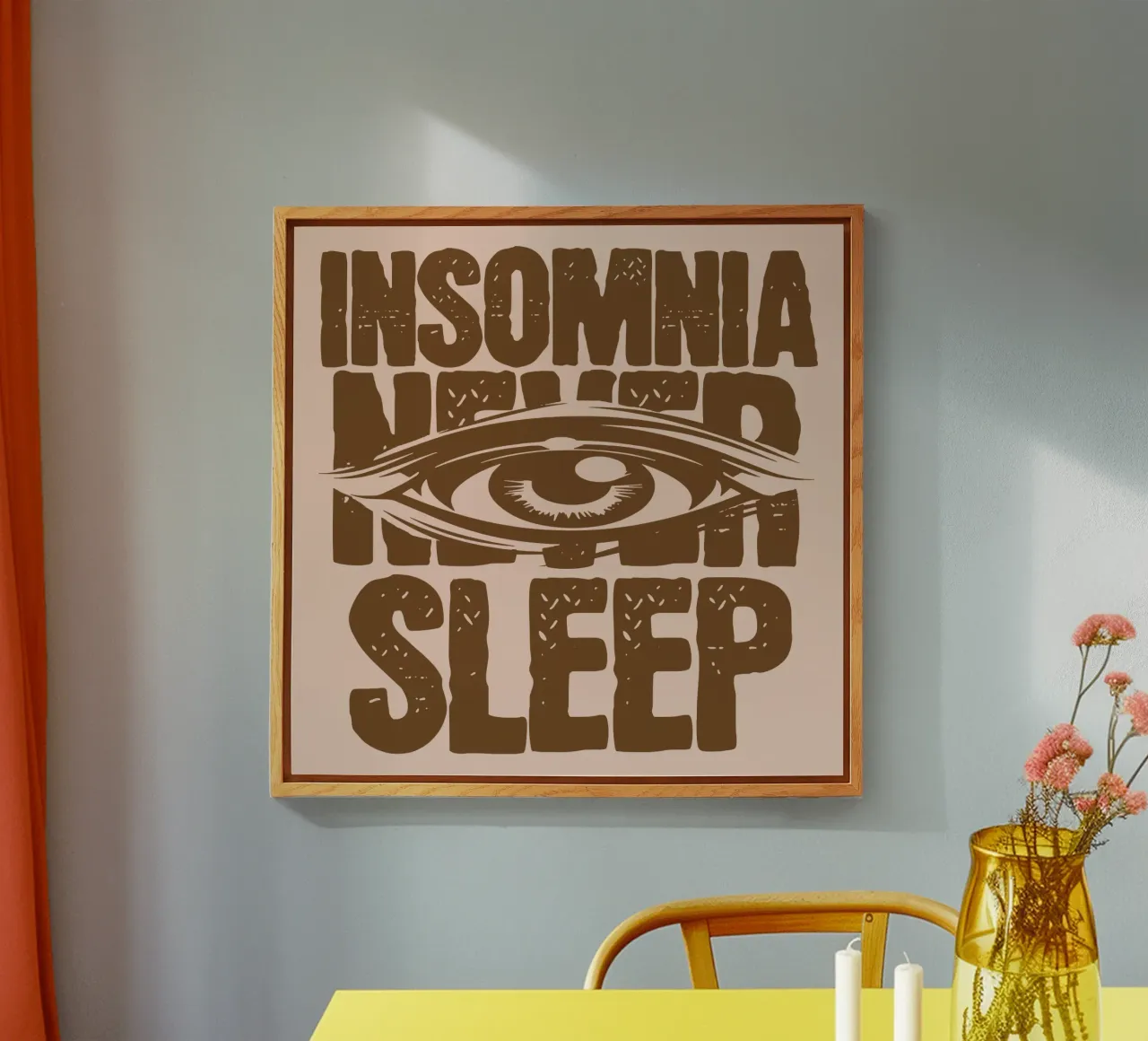 Insomnio No dormir nunca metacrilato de Gunawan Rb