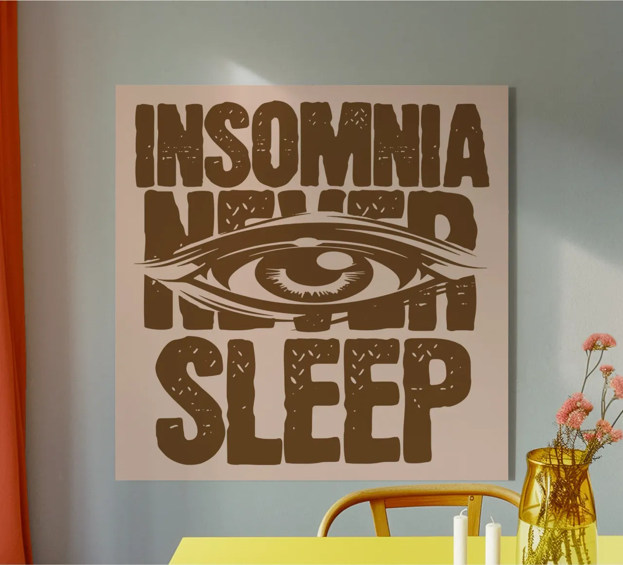 Insomnio No dormir nunca metacrilato de Gunawan Rb