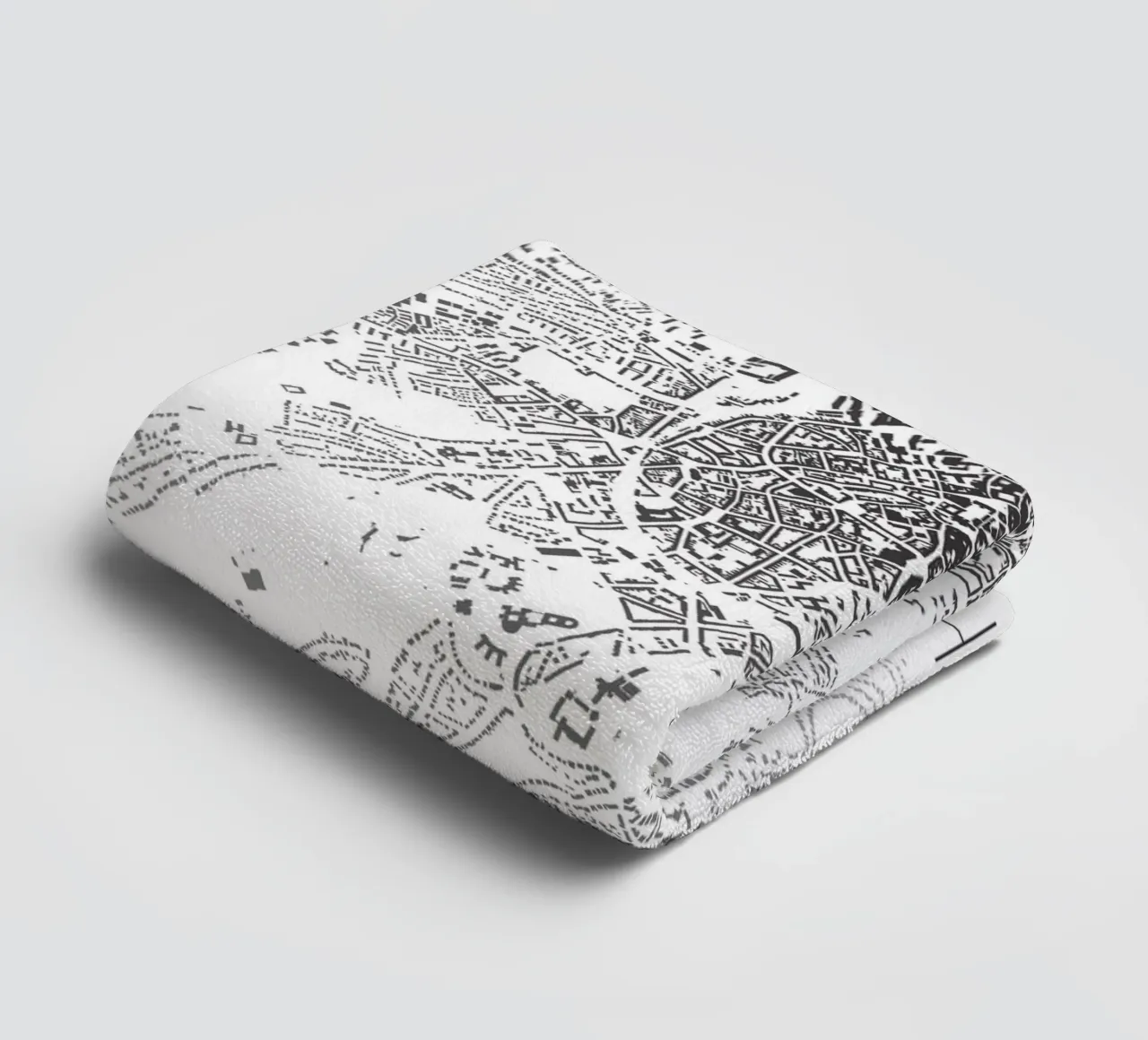 Stadtplan Aachen asciugamano da bagno da Raumreise Design