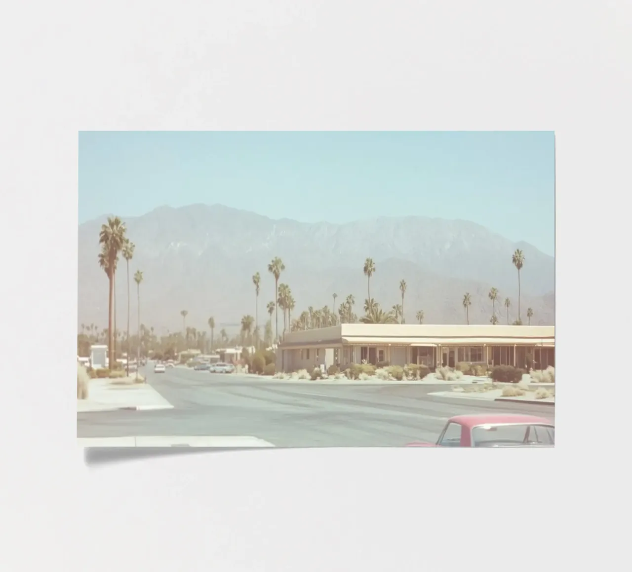 USA SérIA I Oldtimer in de straten van Palm Springs stickervel van Julie Travel Photography