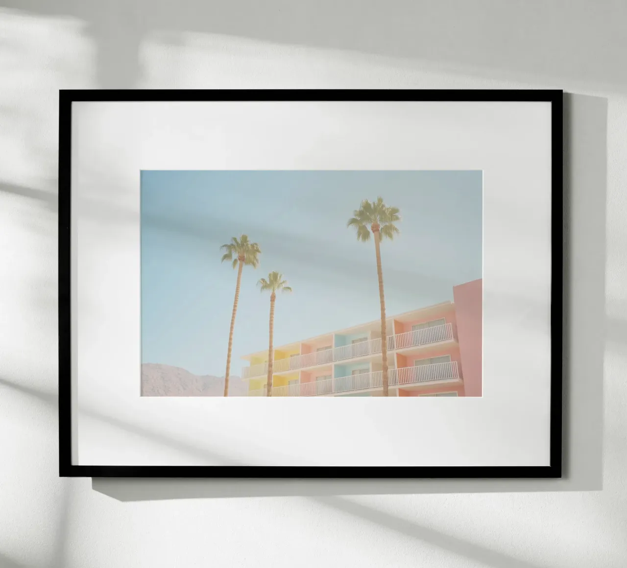 USA SérIA I Kleurrijke mid-century architectuur in Palm Springs poster van Julie Travel Photography