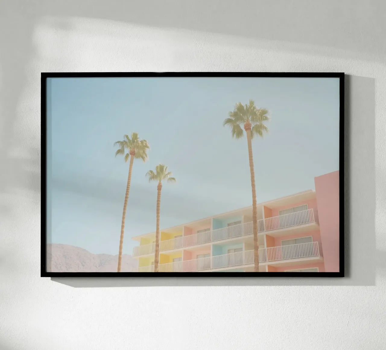 USA SérIA I Kleurrijke mid-century architectuur in Palm Springs poster van Julie Travel Photography