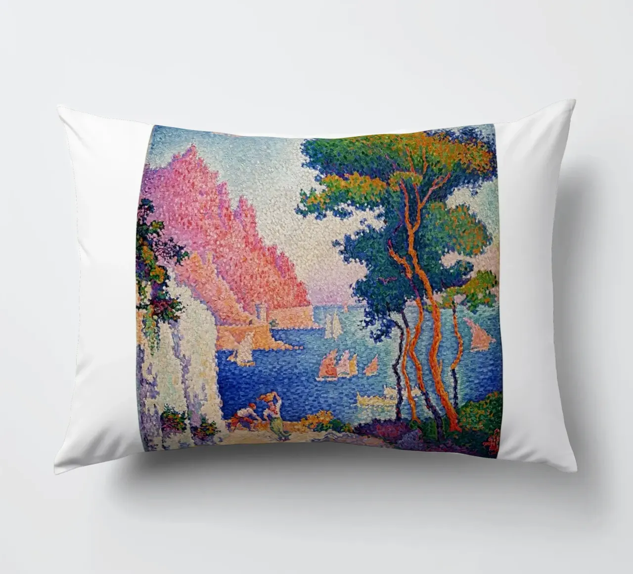 Paul Signac Capo di Noli Pointillism Master Vintage cuscino da NorwesClub