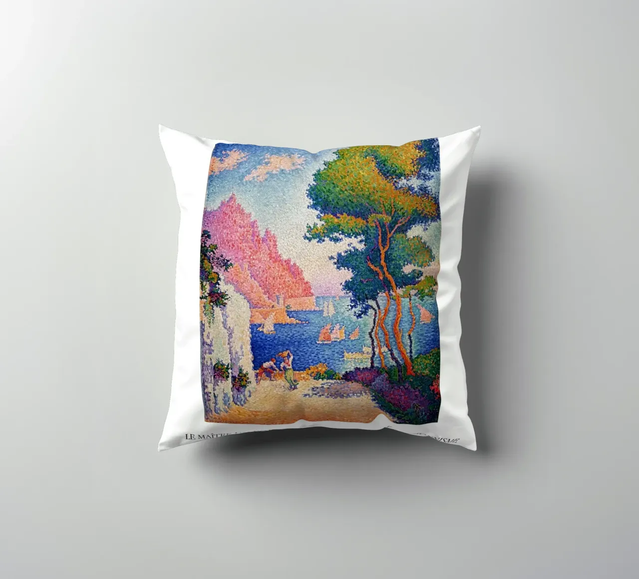 Paul Signac Capo di Noli Pointillism Master Vintage cuscino da NorwesClub