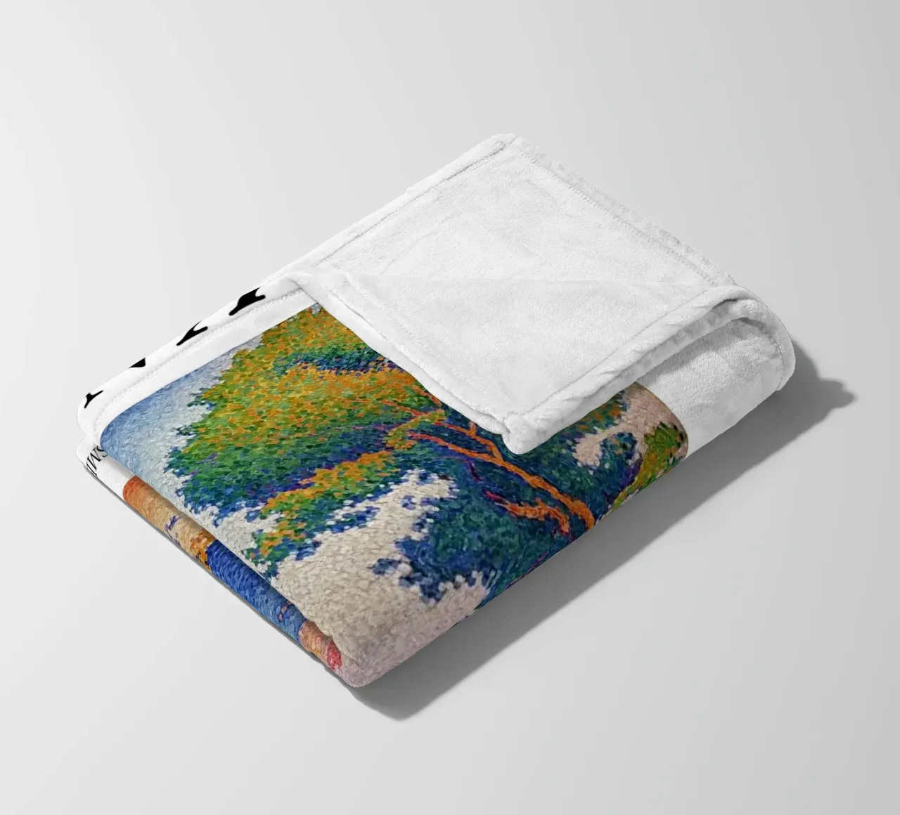 Paul Signac Capo di Noli Pointillism Master Vintage coperta in pile da NorwesClub