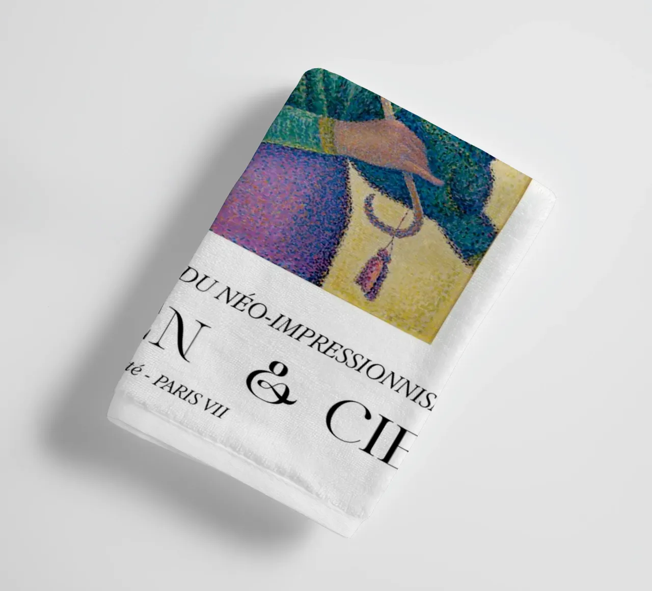 Paul Signac Woman Parasol Pointillism Master Vintage towel by NorwesClub