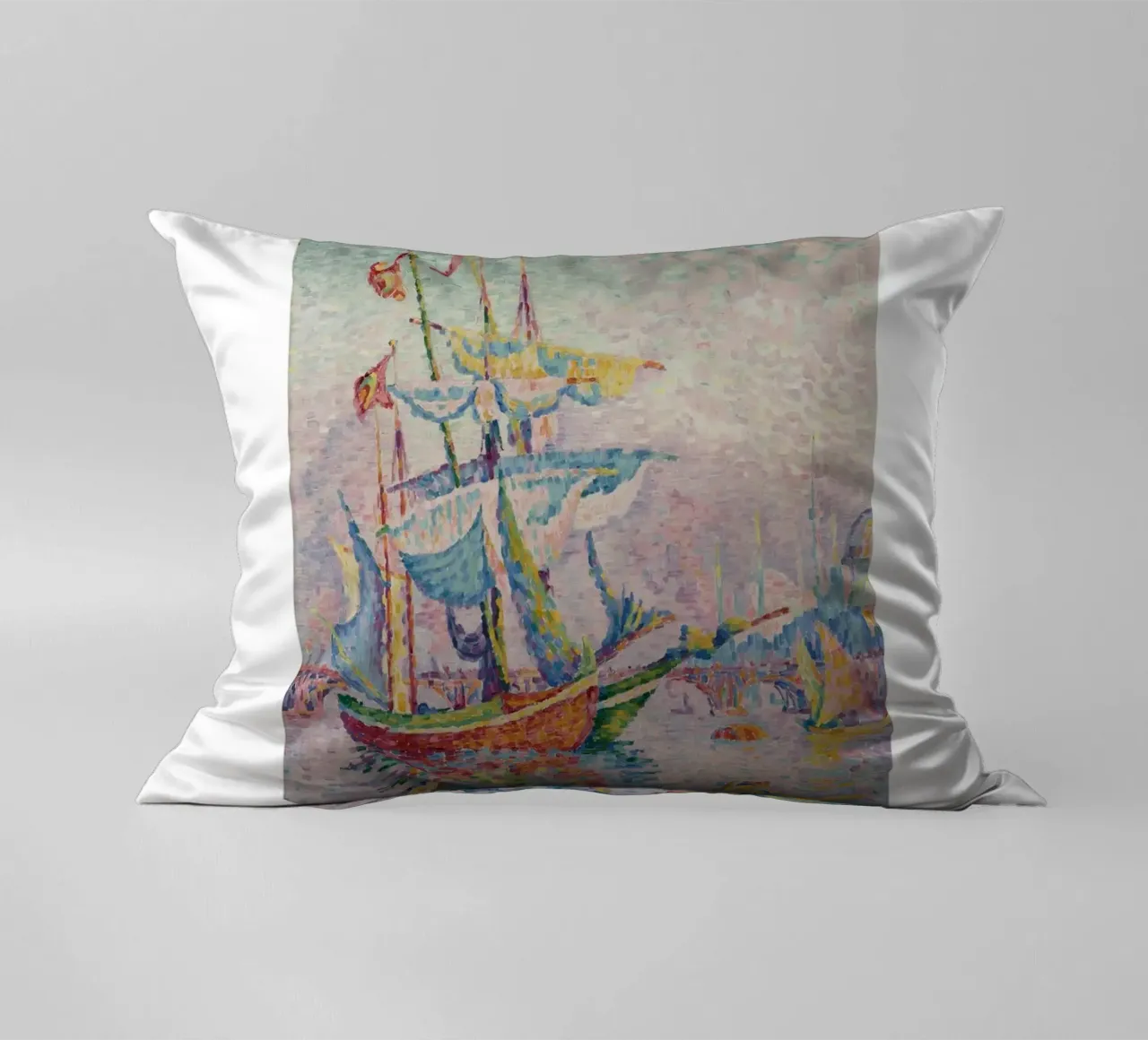 Paul Signac Le Pont Pointillism Maestro Berggruen Arte cuscino da NorwesClub