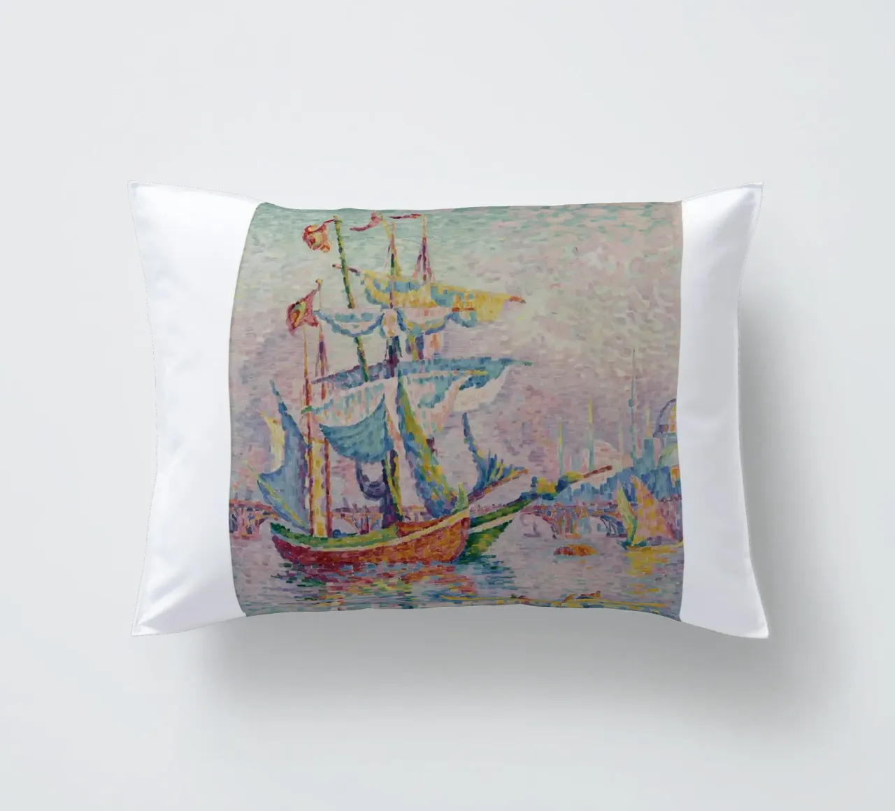 Paul Signac Le Pont Pointillism Maestro Berggruen Arte cuscino da NorwesClub