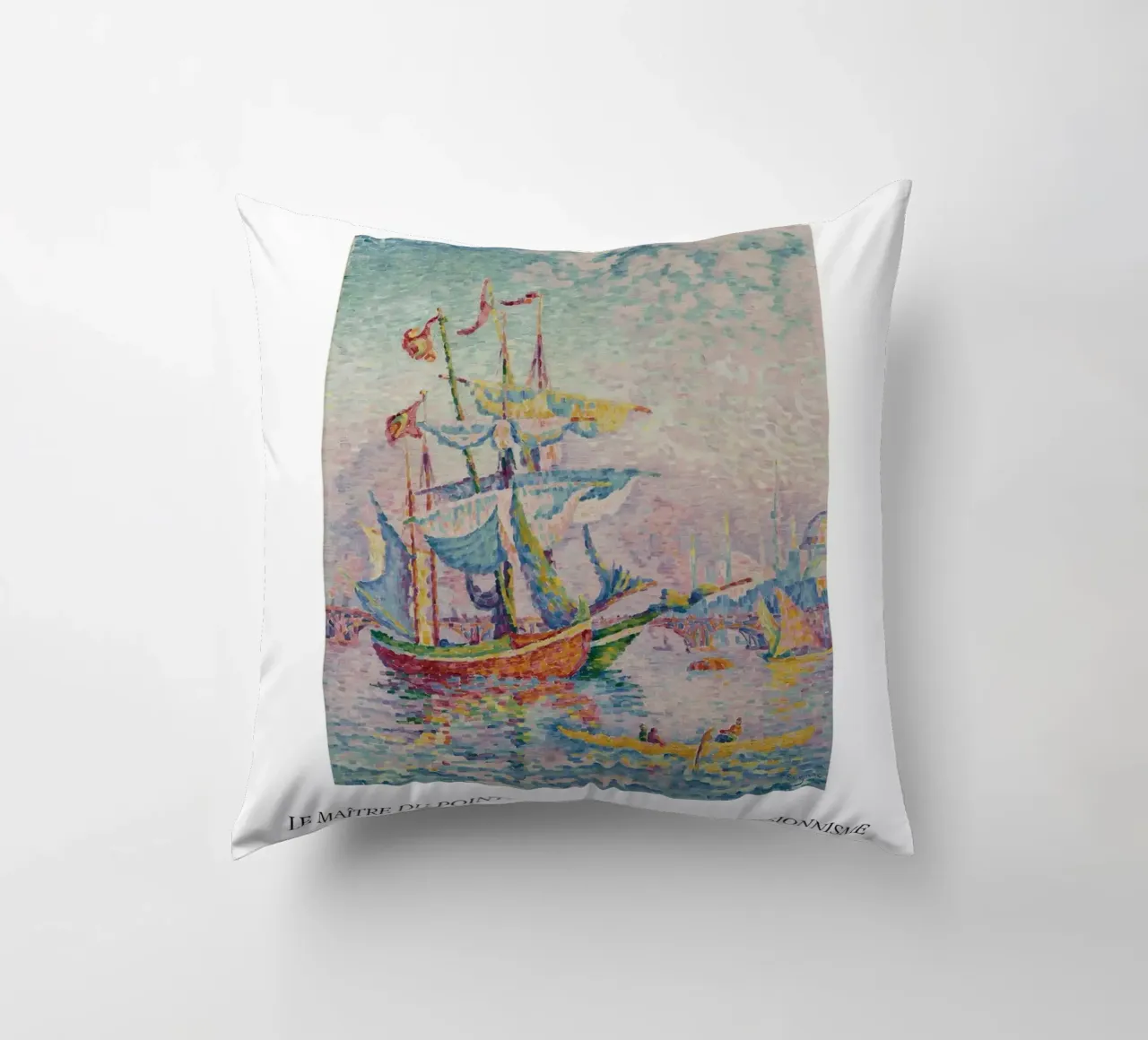 Paul Signac Le Pont Pointillism Maestro Berggruen Arte cuscino da NorwesClub