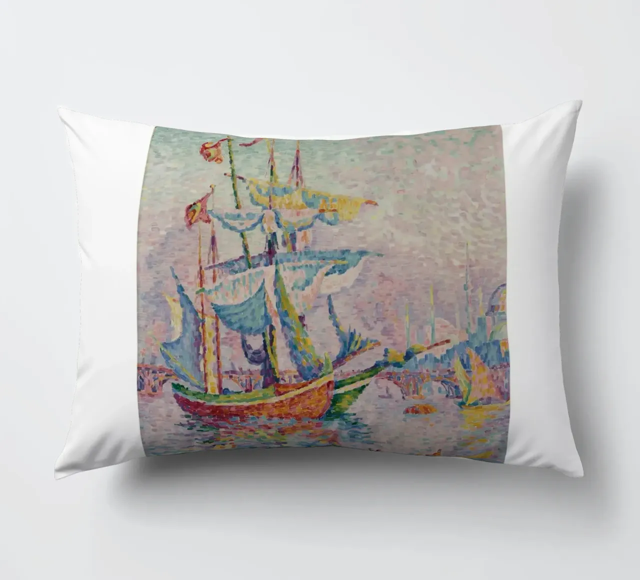 Paul Signac Le Pont Pointillism Maestro Berggruen Arte cuscino da NorwesClub