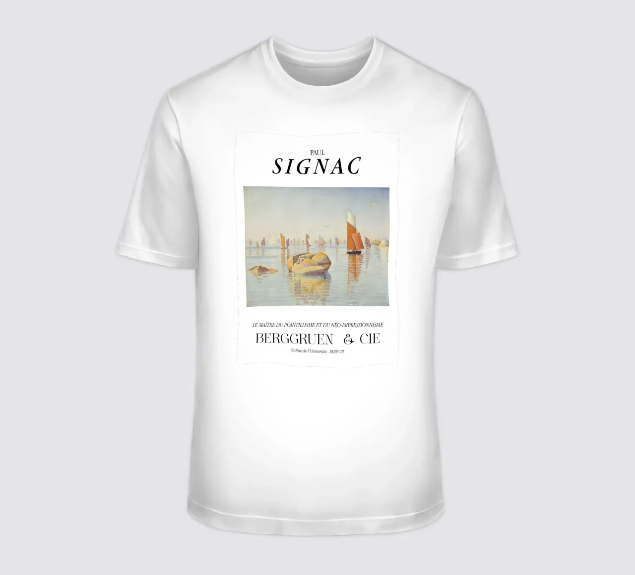 Paul Signac Concarneau Mattina Pointillism Master t-shirt da NorwesClub