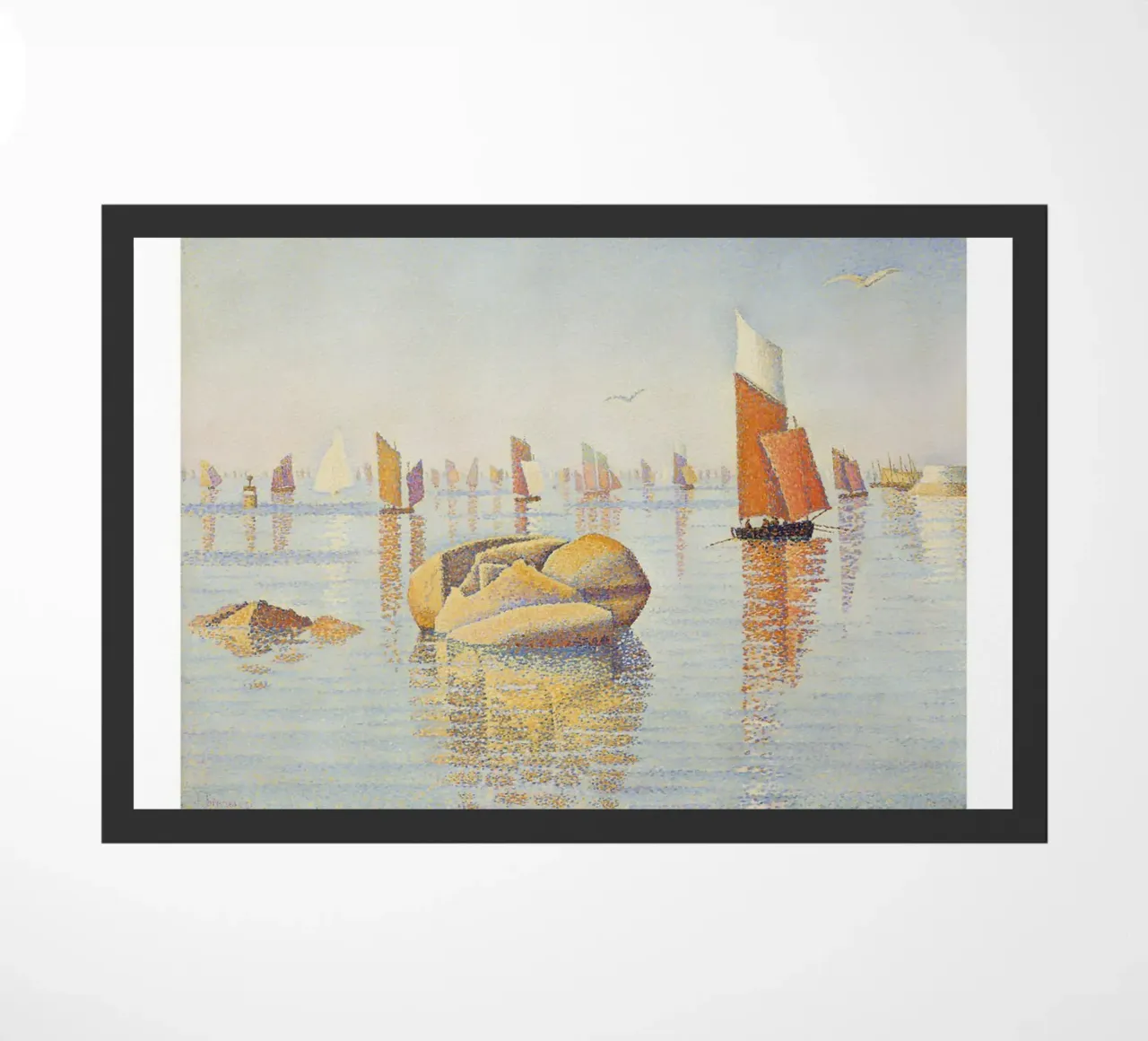 Paul Signac Concarneau Mattina Pointillism Master zerbino da NorwesClub