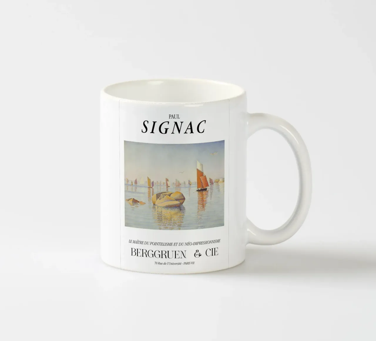 Paul Signac Concarneau Mattina Pointillism Master tazza in ceramica da NorwesClub