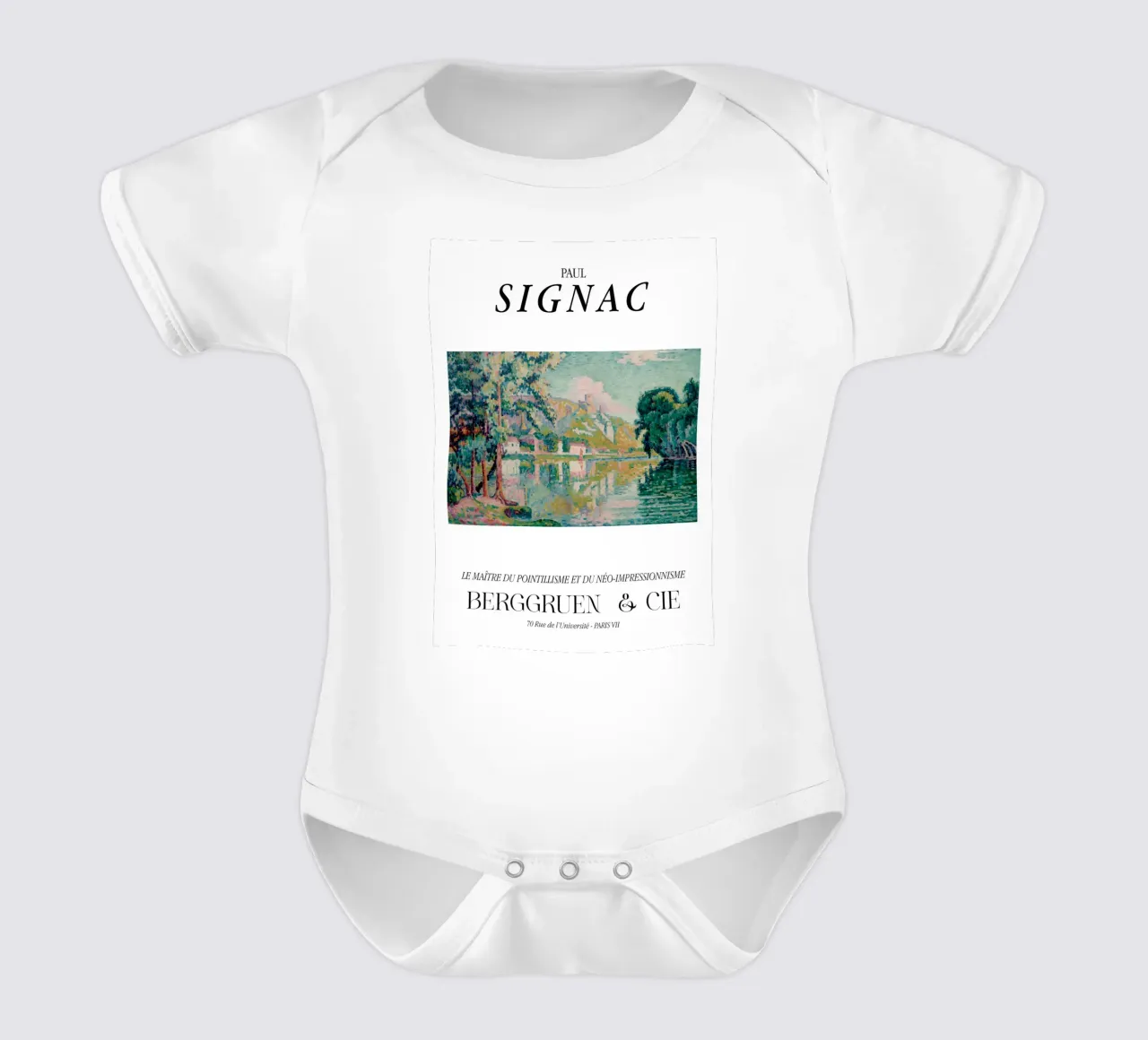 Paul Signac Les Andelys Pointillismus Meister Berggruen Kurzarm Babybody von NorwesClub