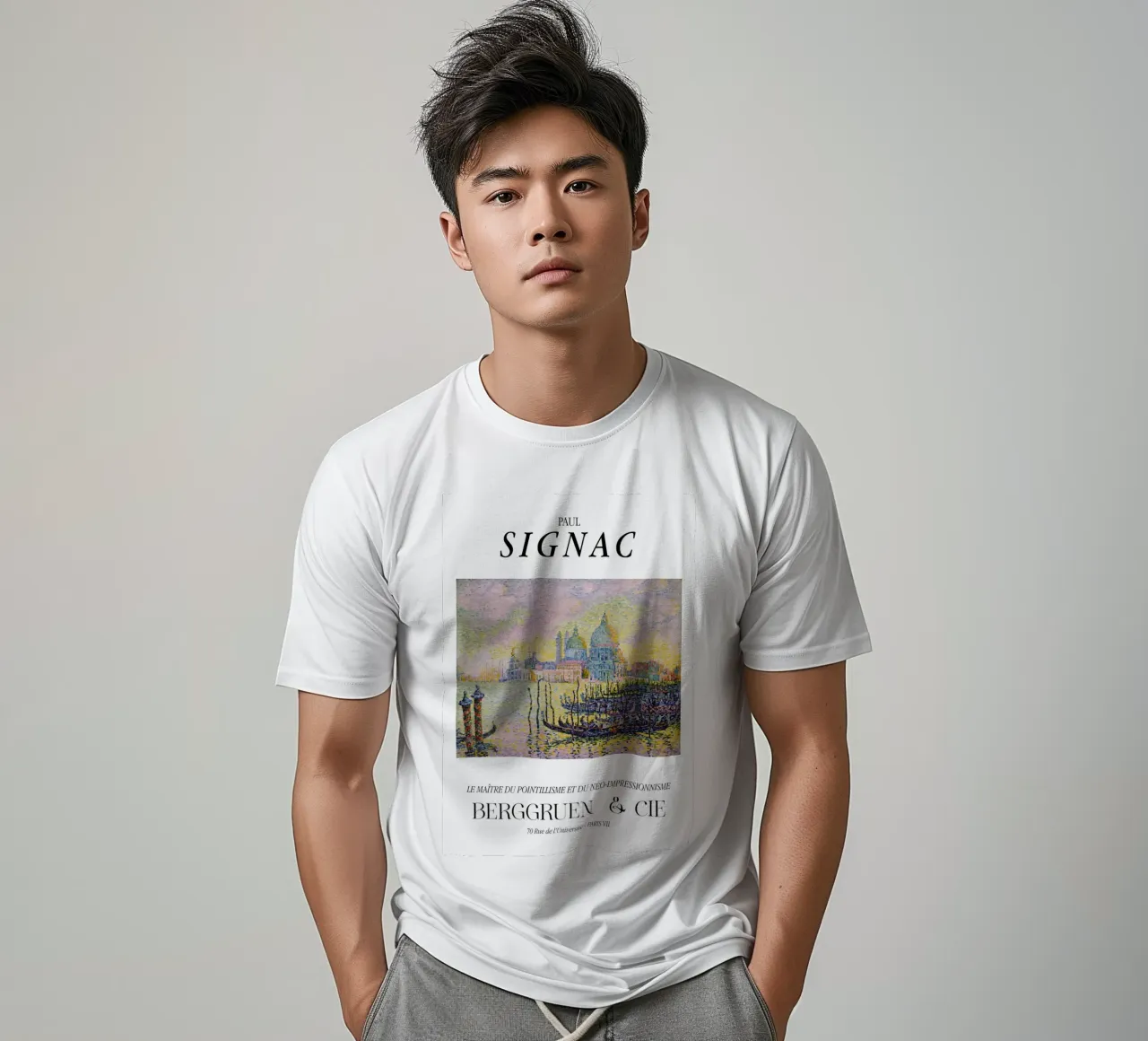 Paul Signac Canal Grande Venezia Pointillism Master Print t-shirt da NorwesClub