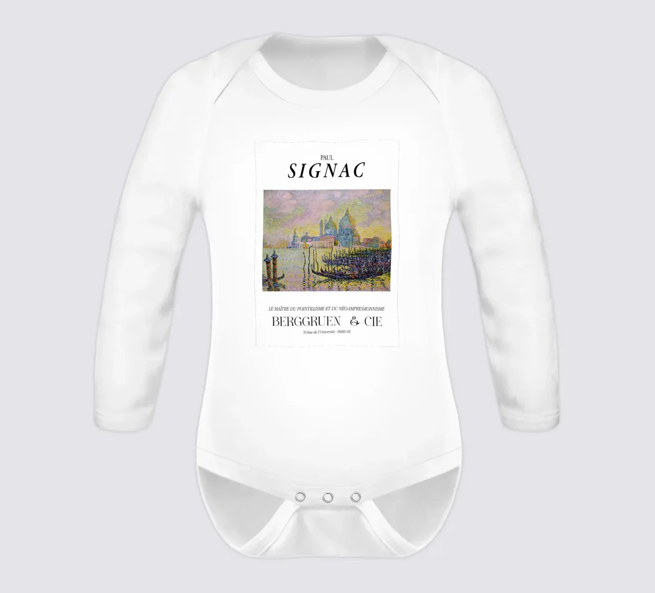 Paul Signac Grand Canal Venice Pointillism Master Print body de manga larga de NorwesClub