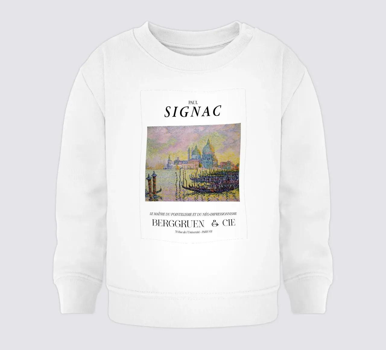 Paul Signac Canal Grande Venezia Pointillism Master Print felpa neonato da NorwesClub