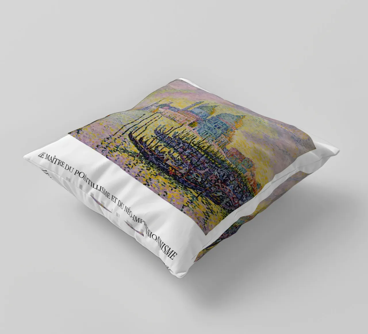 Paul Signac Canal Grande Venezia Pointillism Master Print cuscino da NorwesClub