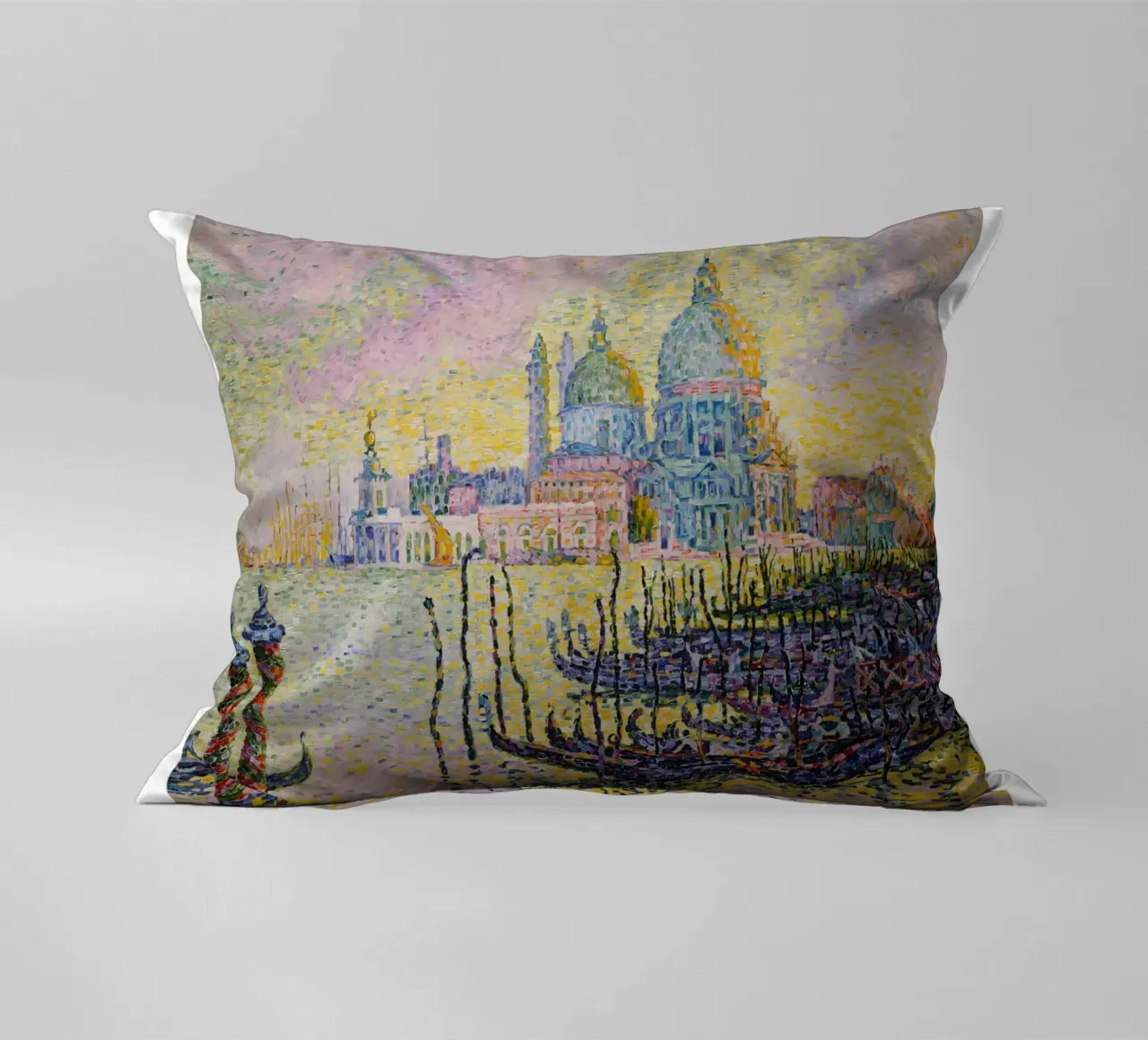 Paul Signac Canal Grande Venezia Pointillism Master Print cuscino da NorwesClub
