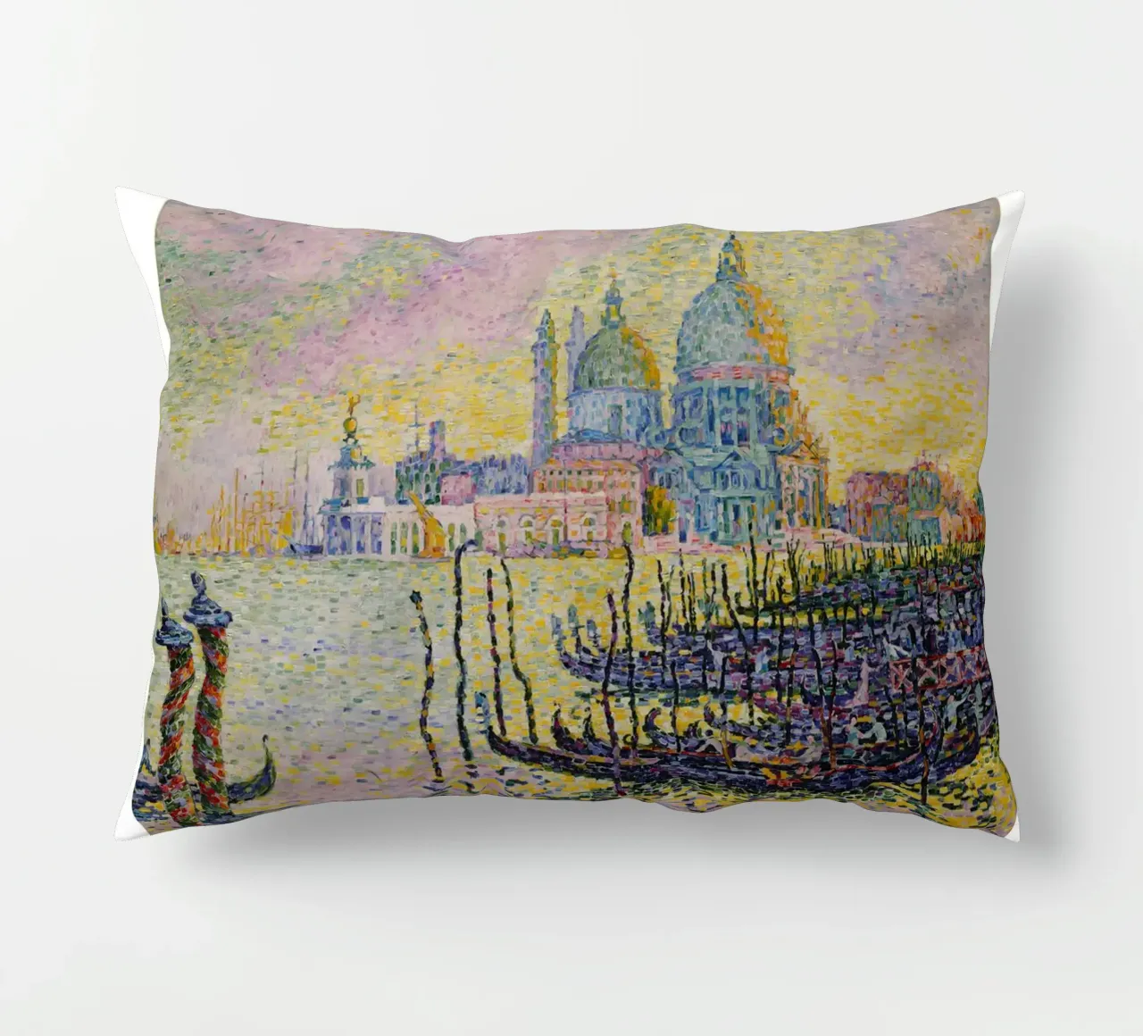Paul Signac Canal Grande Venezia Pointillism Master Print cuscino da NorwesClub