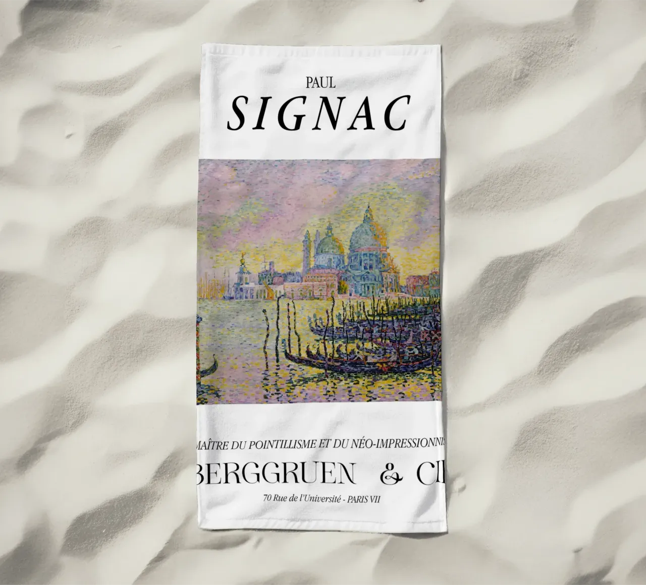 Paul Signac Canal Grande Venezia Pointillism Master Print telo mare da NorwesClub