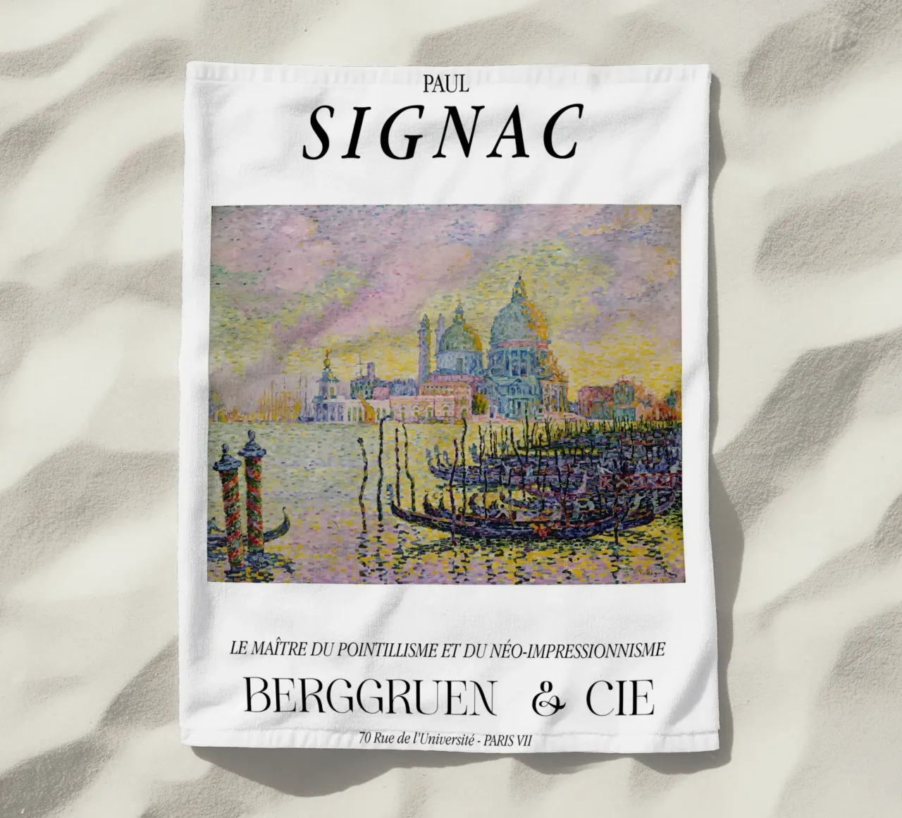 Paul Signac Canal Grande Venezia Pointillism Master Print telo mare da NorwesClub