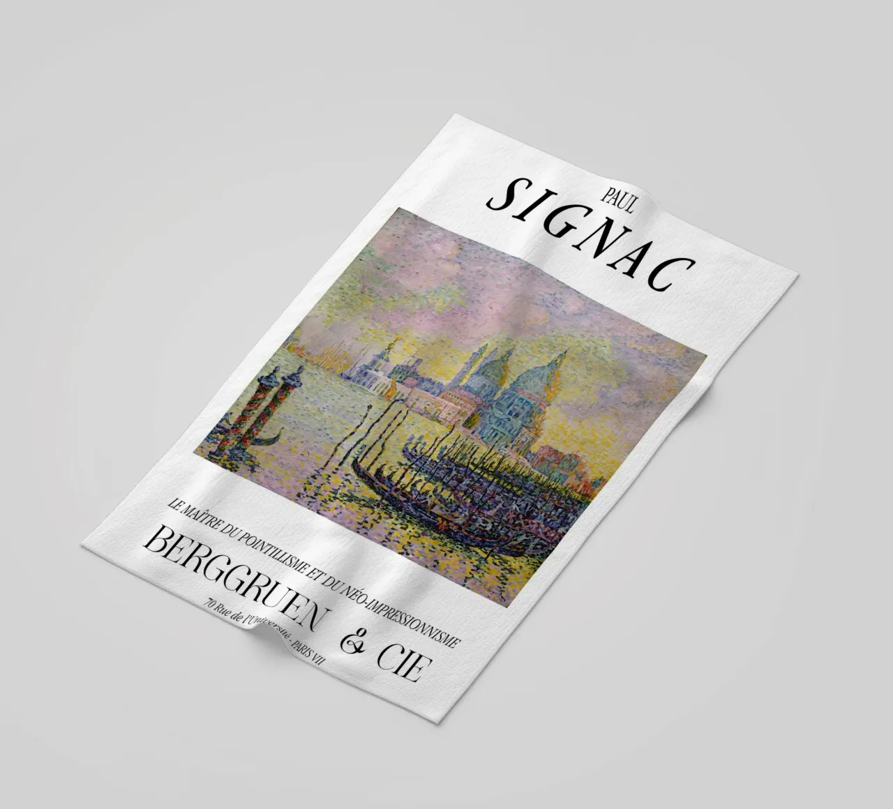 Paul Signac Canal Grande Venezia Pointillism Master Print telo mare da NorwesClub