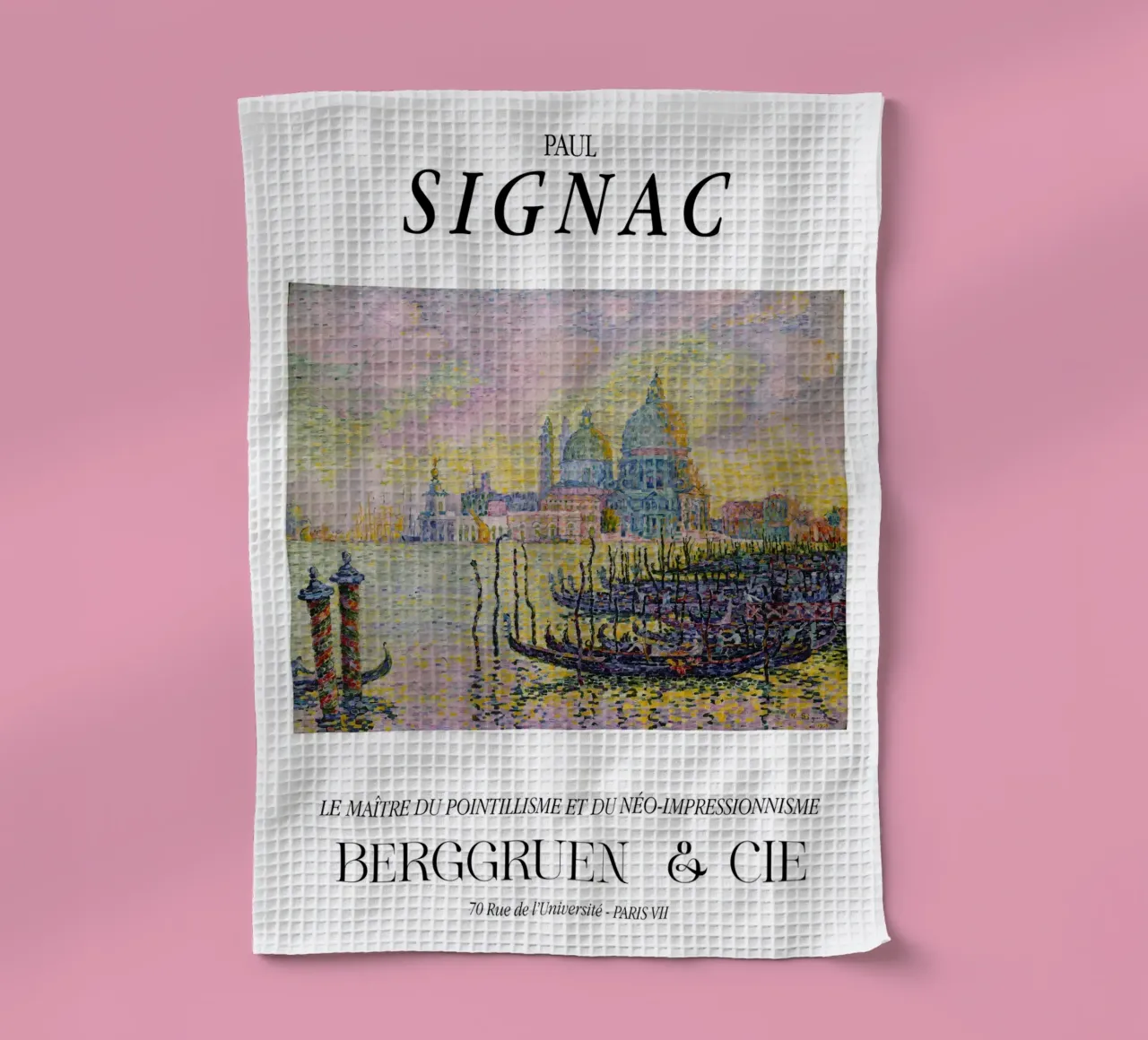 Paul Signac Canal Grande Venezia Pointillism Master Print canovaccio da cucina da NorwesClub