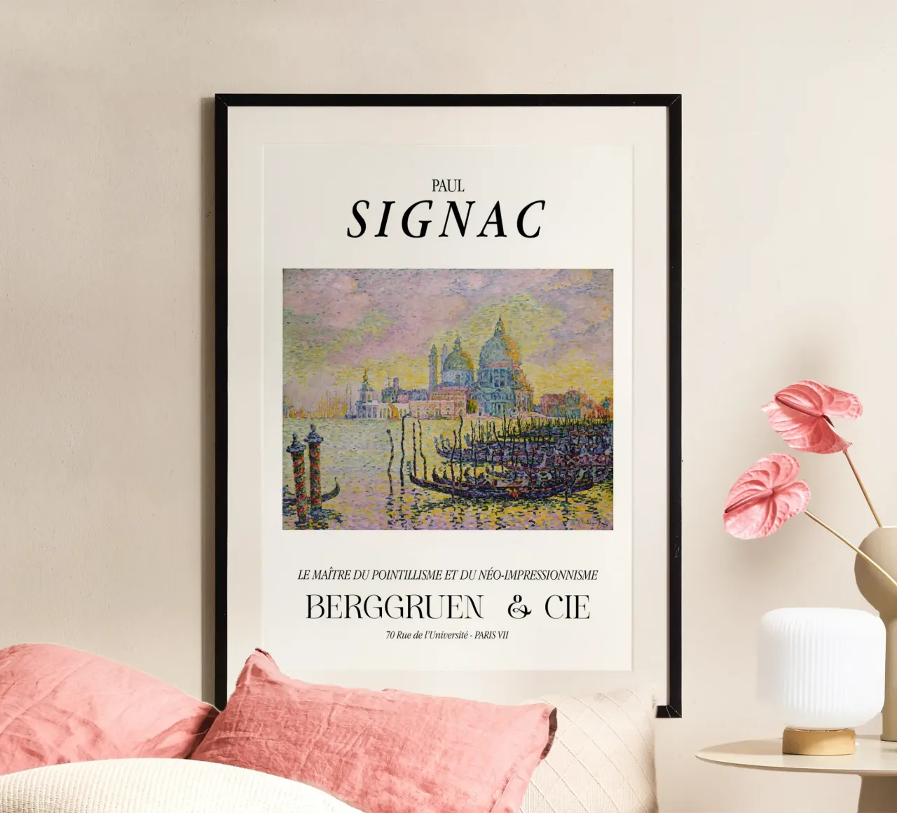 Paul Signac Canal Grande Venezia Pointillism Master Print carta hahnemühle da NorwesClub