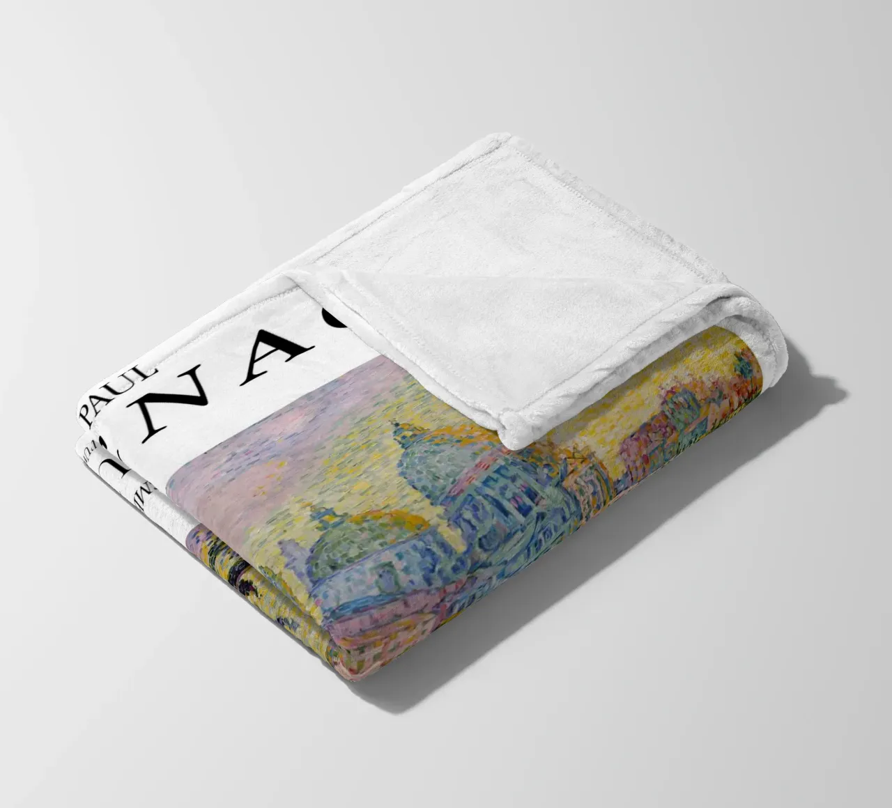 Paul Signac Canal Grande Venezia Pointillism Master Print coperta in pile da NorwesClub