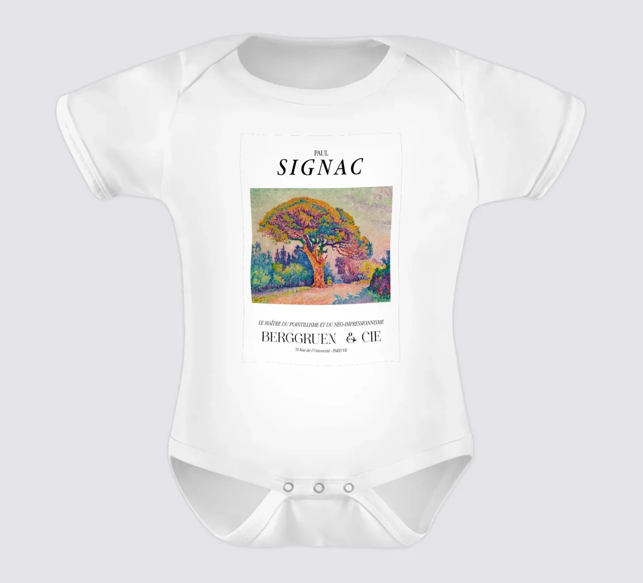 Paul Signac Pine Tree Pointillism Master Berggruen Art Kurzarm Babybody von NorwesClub