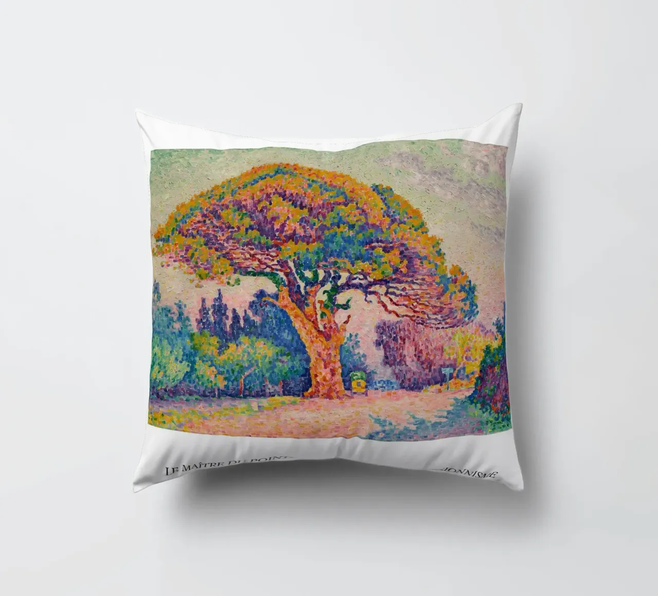 Paul Signac Albero di pino Puntinismo Maestro Berggruen Arte cuscino da NorwesClub