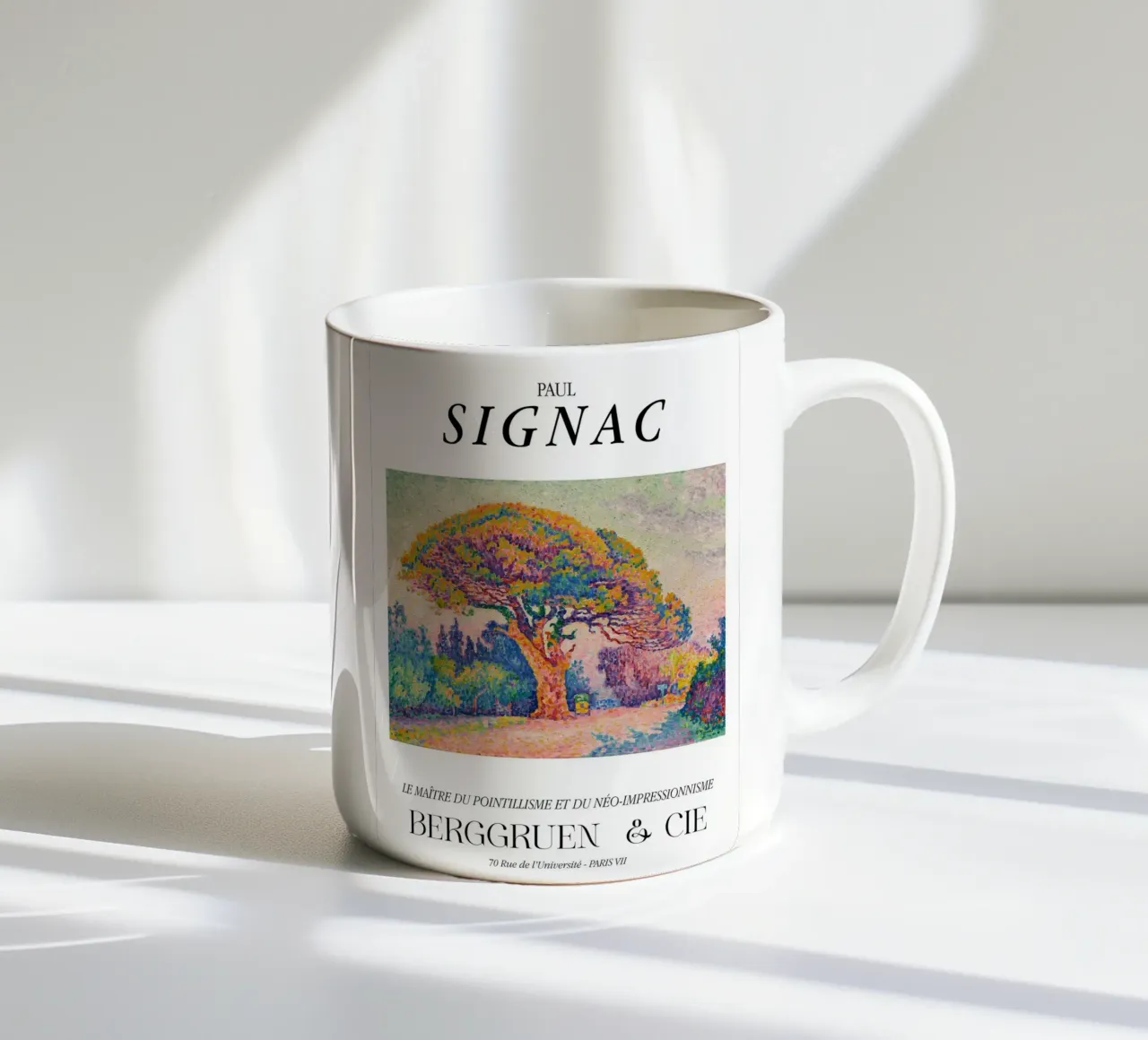 Paul Signac Dennenboom Pointillisme Meester Berggruen Kunst keramische mok van NorwesClub