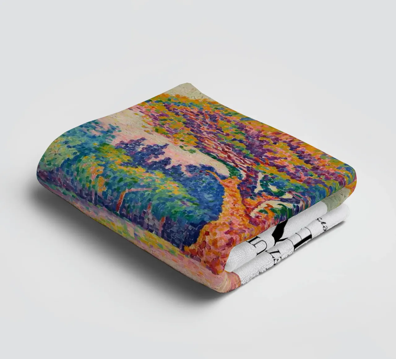 Paul Signac Pine Tree Pointillism Master Berggruen Art towel by NorwesClub