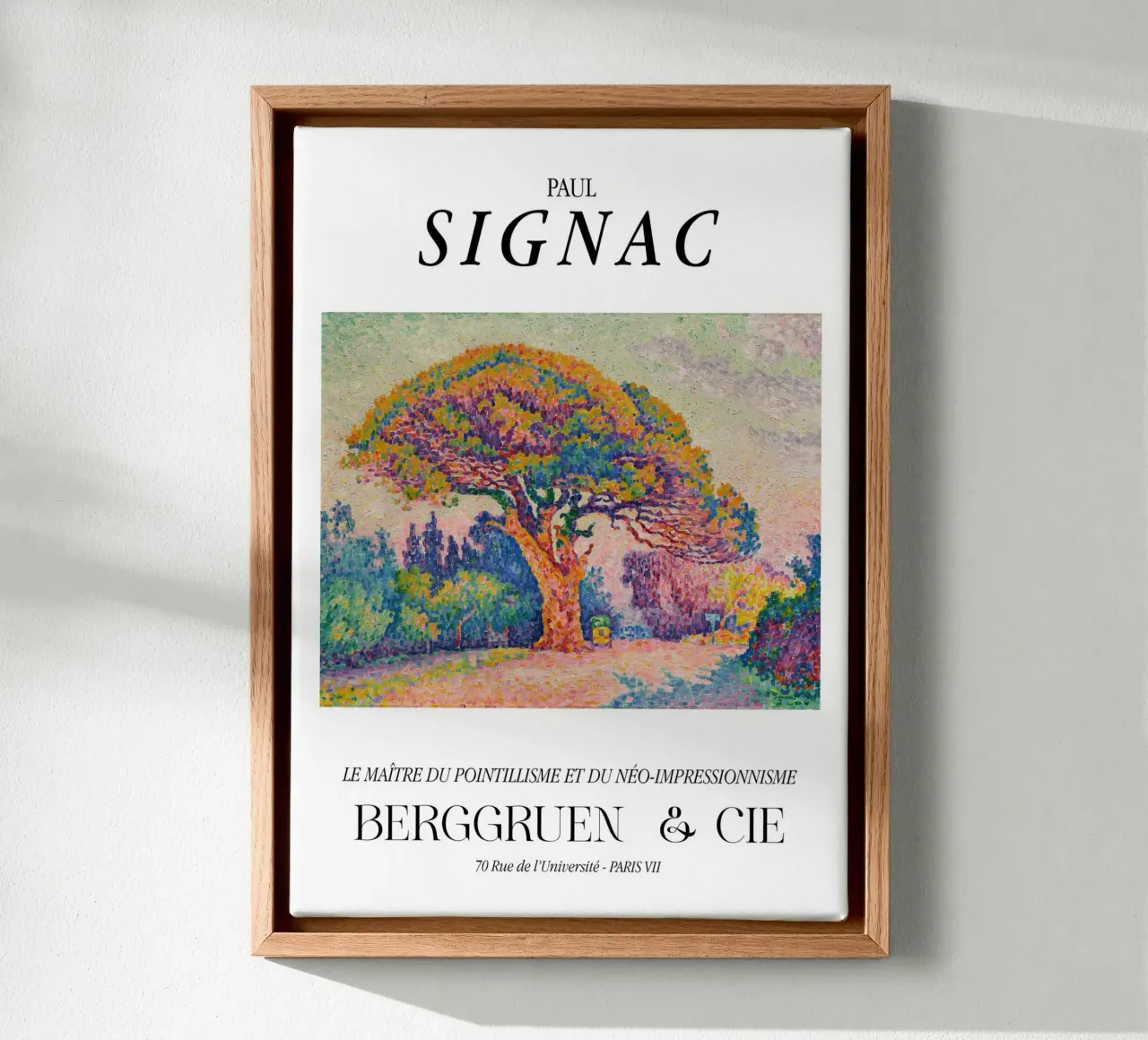 Paul Signac Dennenboom Pointillisme Meester Berggruen Kunst canvas van NorwesClub