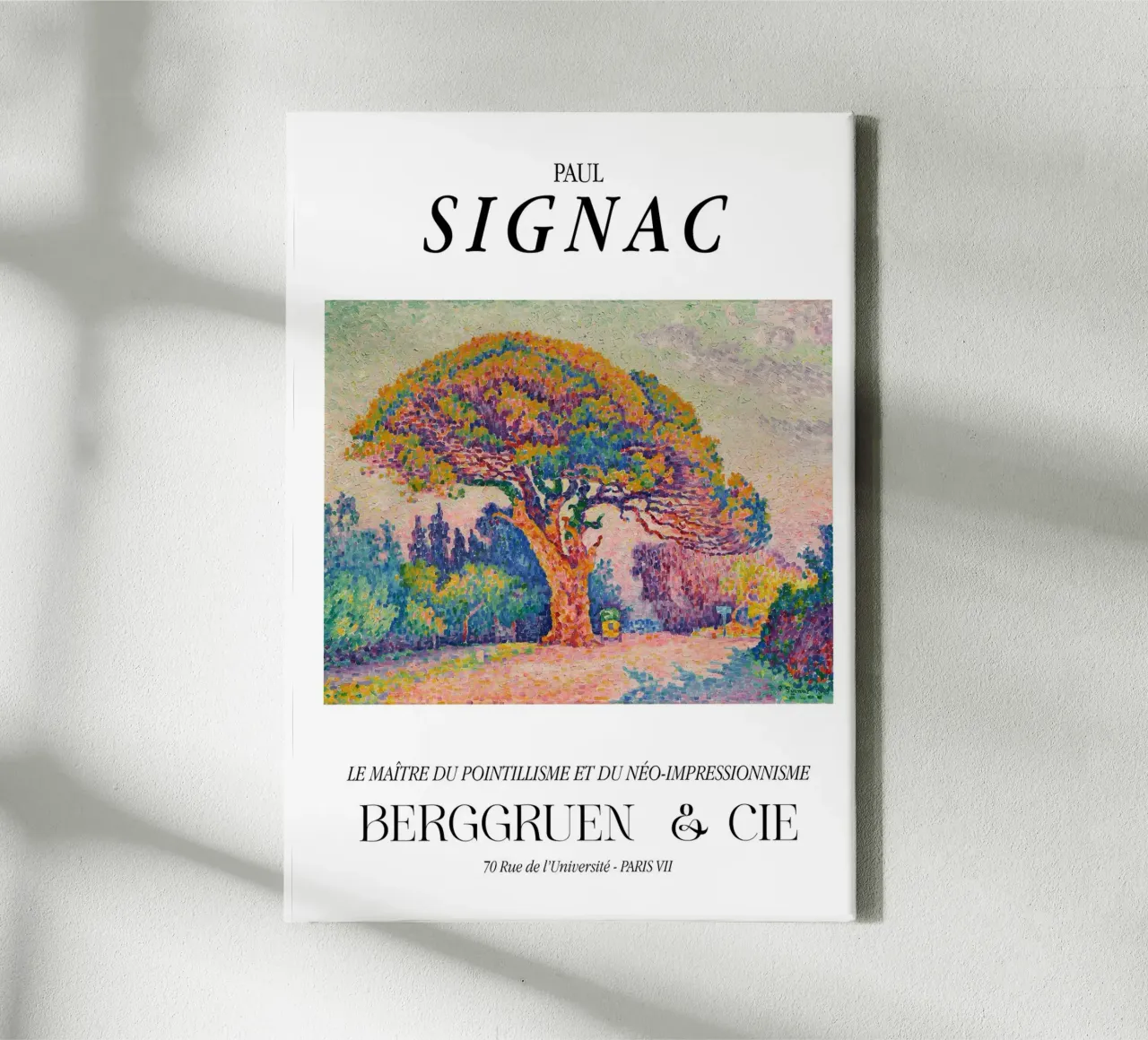 Paul Signac Dennenboom Pointillisme Meester Berggruen Kunst canvas van NorwesClub
