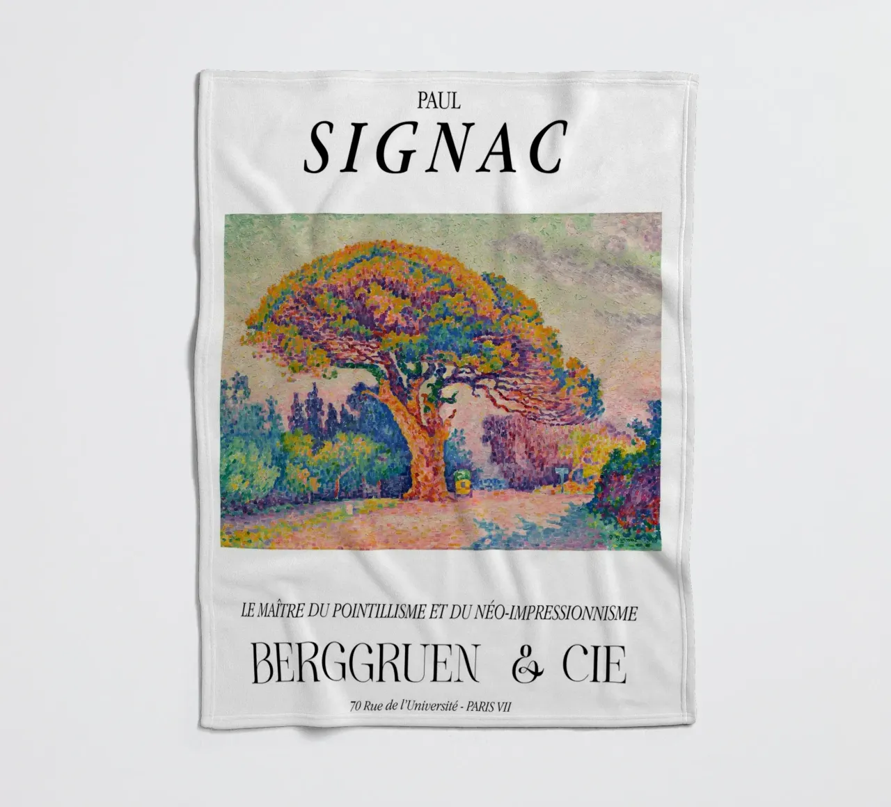 Paul Signac Pine Tree Pointillism Master Berggruen Art Fleecedecke von NorwesClub